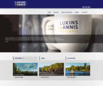 Lukins.com(Lukins & Annis Attorneys) Screenshot