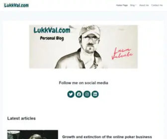 Lukkval.com(Home) Screenshot