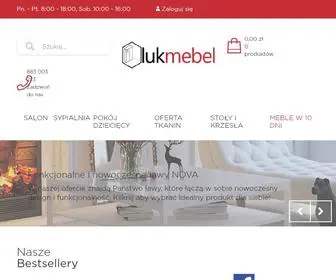 Lukmebel.pl(Producent mebli Lukmebel oferuje w sprzeda) Screenshot