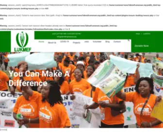 Lukmefcameroon.org(LUKMEF) Screenshot