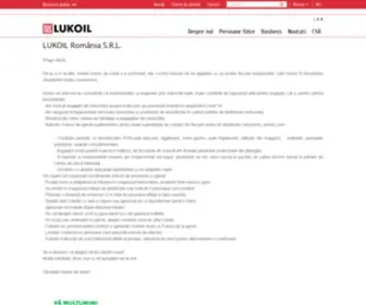 Lukoil.ro(Oil Company) Screenshot