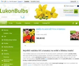 Lukon-Bulbs.eu(Prodej květin) Screenshot