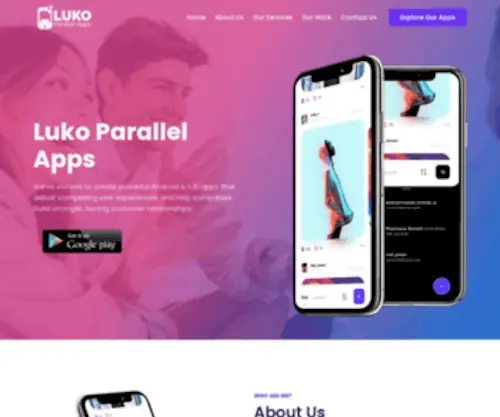 Lukoparallel.com(Mobile Apps Development Company) Screenshot