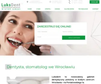 Luksdent.pl(Dentysta wrocław) Screenshot