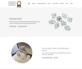 Luksusdiamonds.com(Diamonds, Engagement Rings, Custom Jewelry) Screenshot