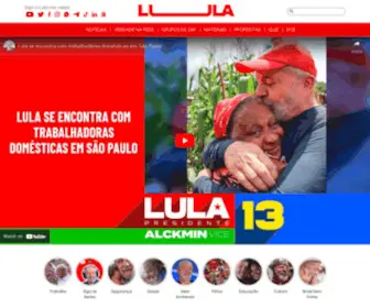 Lula.com.br(Site oficial do ex) Screenshot