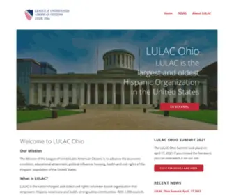 Lulacohio.com(Largest and oldest Hispanic Organization in the United States) Screenshot