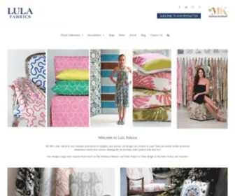 Lulafabrics.com(Lula Fabrics) Screenshot