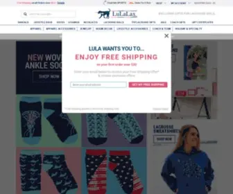 Lulalax.com(Custom Lacrosse Gifts and Apparel for Girls) Screenshot