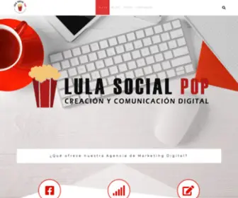 Lulasocialpop.com(Inicio) Screenshot