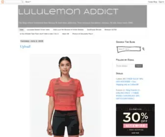 Luluaddict.com(Lululemon Addict) Screenshot