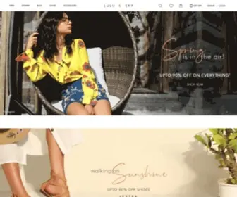 Luluandsky.com(Online Fashion Shopping in India) Screenshot