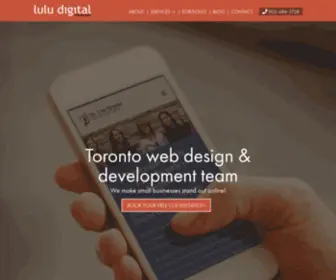 Luludigital.com(Web Design in Toronto) Screenshot