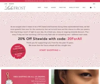 Lulufrost.com(Lulu Frost Jewelry) Screenshot