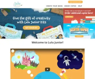 Lulujr.com(Book-Making Kits for Kids) Screenshot