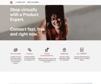 Lululemon-Virtualshopping.com(Shop over video chat) Screenshot