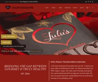 Luluschocolatelove.com(Organic Dark Chocolate) Screenshot