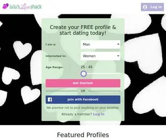 Lulusloveshack.com(One of South Africa's Leading Online Dating Services. Lulu's Love Shack Dating) Screenshot