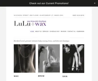 Luluwax.com(LuLu Wax & Skin Care) Screenshot