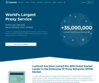 Lum-LPM.com(Bright Data (formerly Luminati) Proxy Networks and Data Collection) Screenshot