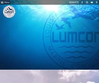 Lumcon.edu(The Louisiana Universities Marine Consortium) Screenshot