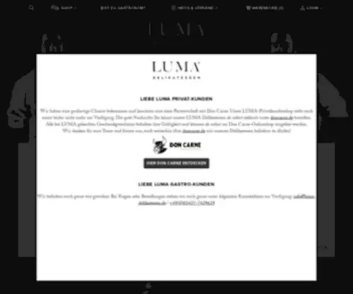 Luma-Delikatessen.com(Luma Delikatessen) Screenshot
