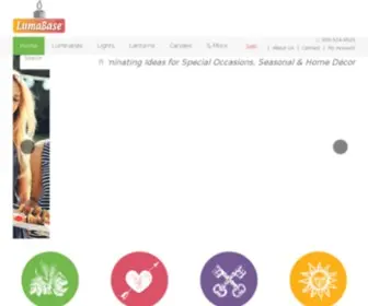 Lumabase.com(Illuminating Ideas for Special Occasions) Screenshot