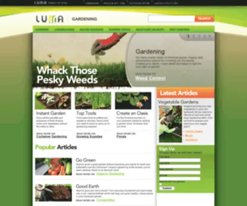 Lumagardening.com(Luma Gardening) Screenshot