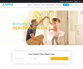 Lumahealth.com(Luma Health Insurance) Screenshot