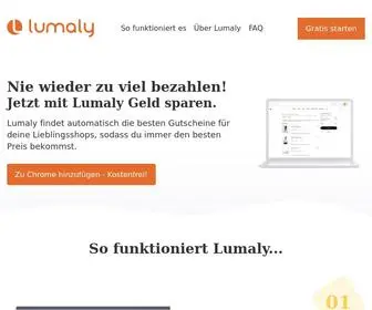 Lumaly.de(Geld sparen mit Lumaly) Screenshot