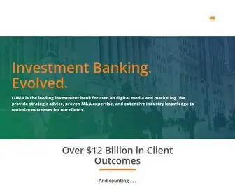 Lumapartners.com(Investment Banking) Screenshot