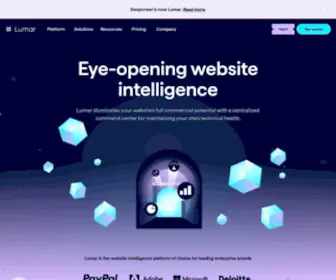 Lumar.io(Eye-Opening Website Intelligence) Screenshot