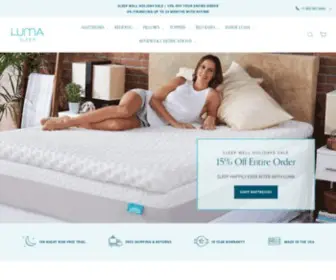 Lumasleep.com(Hybrid Mattress) Screenshot