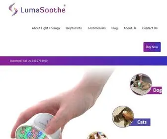 Lumasoothe.com(Light Therapy for Pets) Screenshot