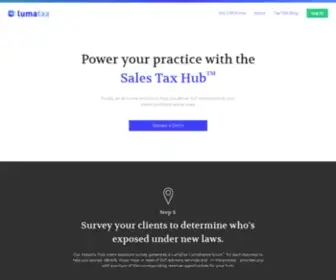 Lumatax.com(Sales Tax Practice Management Software) Screenshot