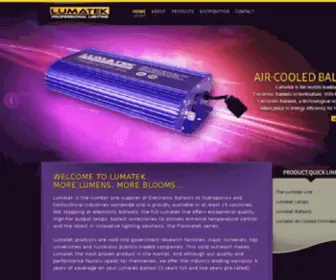 Lumatekballast.com(Lumatek Lighting) Screenshot