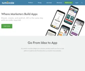 Lumavate.com(No-Code Mobile App Platform for Marketers) Screenshot