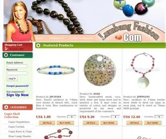 Lumbangfashion.com(Kukui nuts Fashion Jewelry Necklaces and Accessori) Screenshot