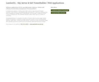 Lumberiq.com(SQL Server & SAP PowerBuilder) Screenshot