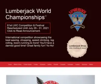 LumberjackWorldchampionships.com(International Timber Sports Competition) Screenshot