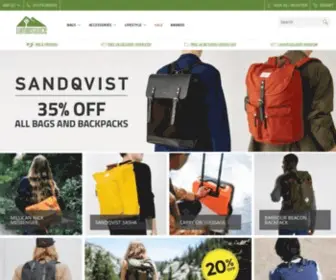 Lumberjuice.com(Outdoor bags and backpacks from Sandqvist) Screenshot