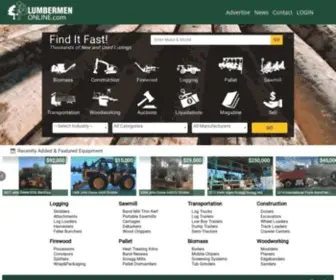 Lumbermenonline.com(New & Used Forestry Equipment For Sale) Screenshot