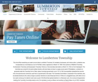 Lumbertontwp.com(Lumberton Township) Screenshot