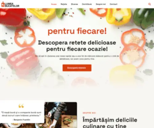Lumeabucatelor.ro(Lumea Bucatelor) Screenshot