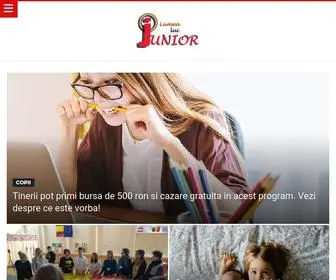 Lumealuijunior.ro(Lumea lui Junior) Screenshot