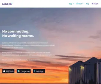 Lumeca.com(Connect With a Doctor For Free) Screenshot