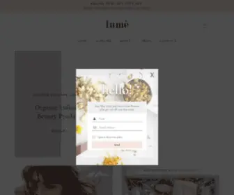 Lumeinfusions.com(Plant Based Skincare) Screenshot