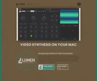 Lumen-APP.com(Analog-Style Video Synth for Mac) Screenshot