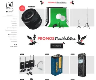 Lumen-Colombia.com(Tienda de equipos para fotografía y video en Bogota) Screenshot