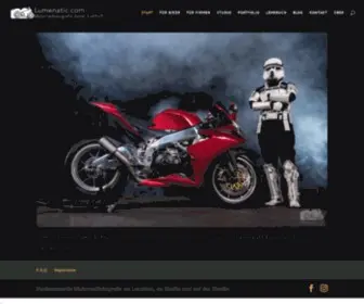 Lumenatic.com(Motorradbilder in Perfektion. Du und Dein Bike im besten Licht) Screenshot